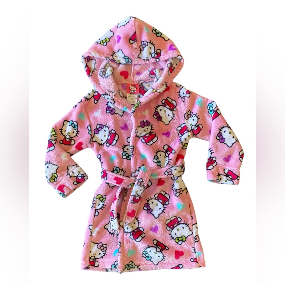 Girls Hello Kitty Super Soft Robe 4t